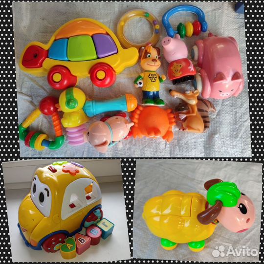 Игрушки от 1.5 лет, сортер буквы, веселая овечка