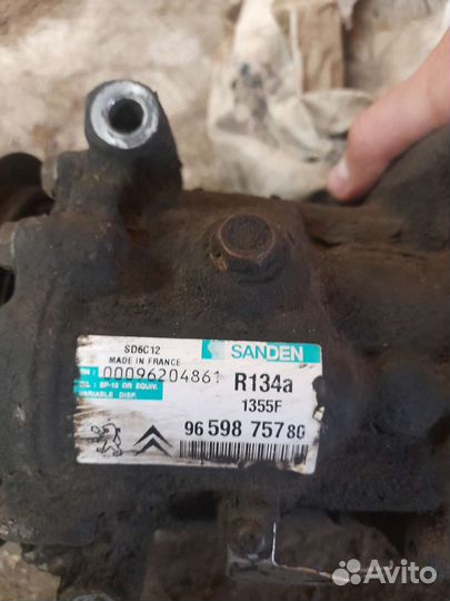 Компрессор кондиционера Peugeot partner tepee