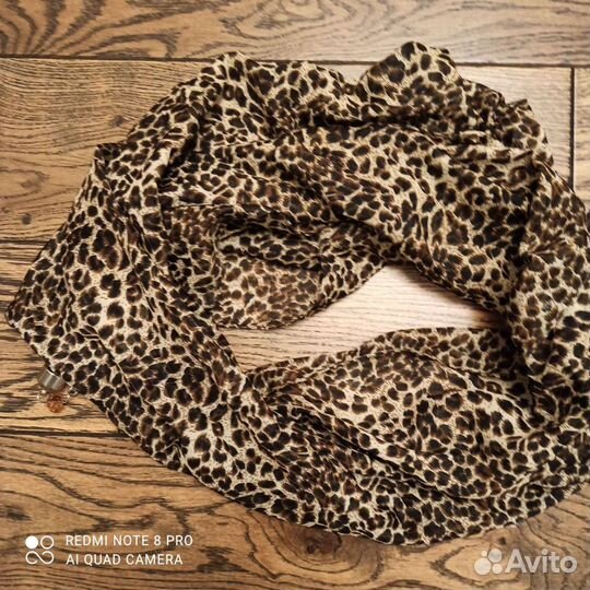 Платок шёлк, палантин, шарф розовый, бирюзовый