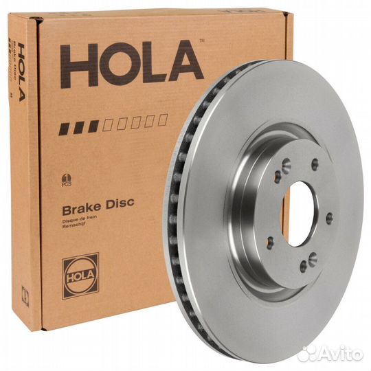 Диск тормозной вентилируемый передний hola HD939