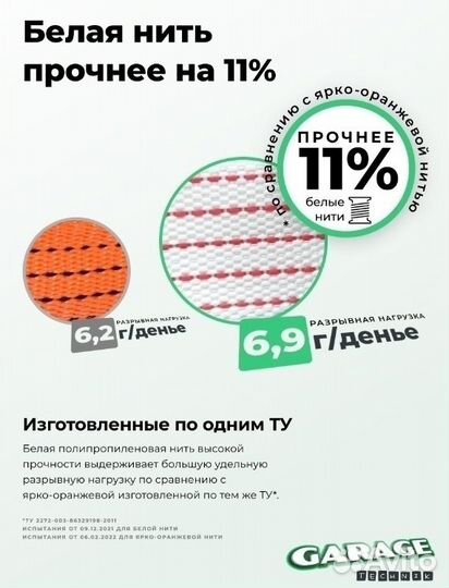 Трос буксировочный (лента) 12т, длина 6м