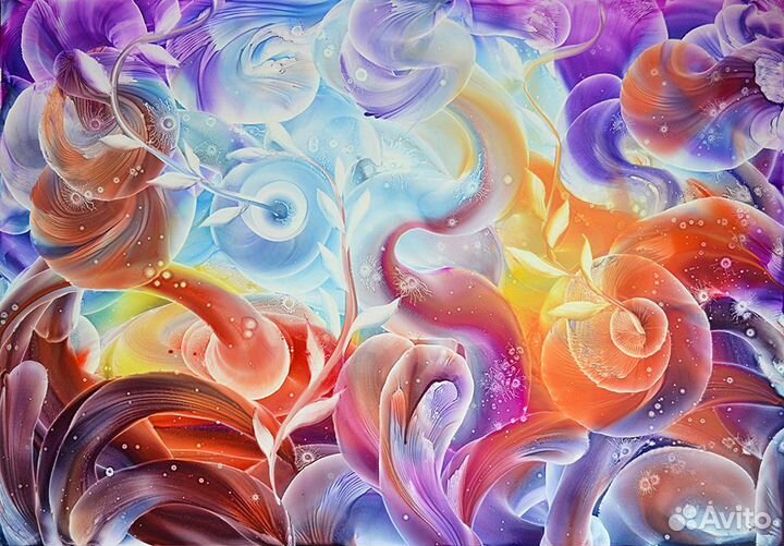 Абстрактная картина для интерьера и декора