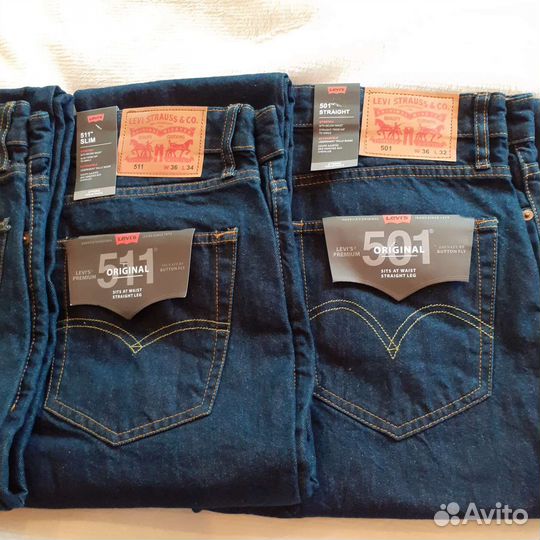Джинсы Levis 501, 511