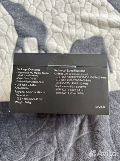 Мобильный роутер netgear Nighthawk M2 MR2100