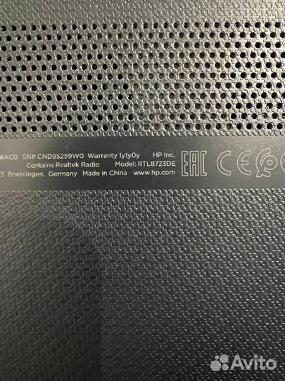 Ноутбук hp модель rtl8723de