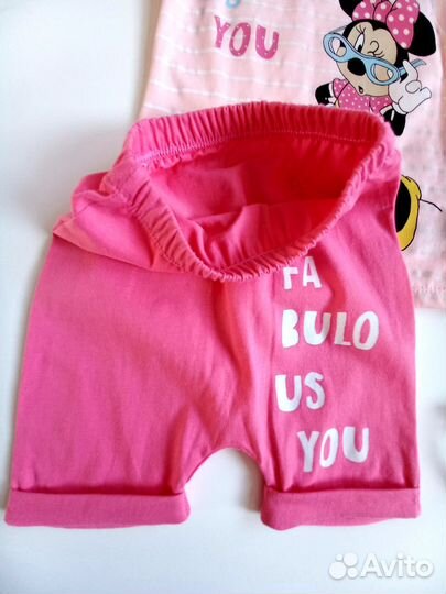 Летний костюм для девочки, 74-92