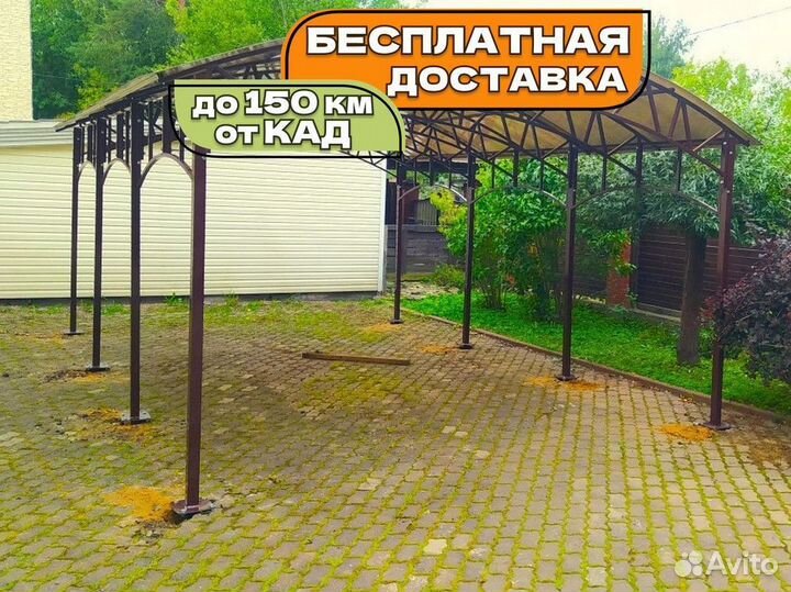 Автонавесы из поликарбоната оцинкованные