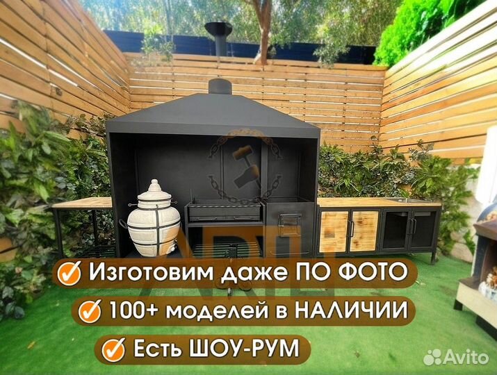 Мангал с крышей