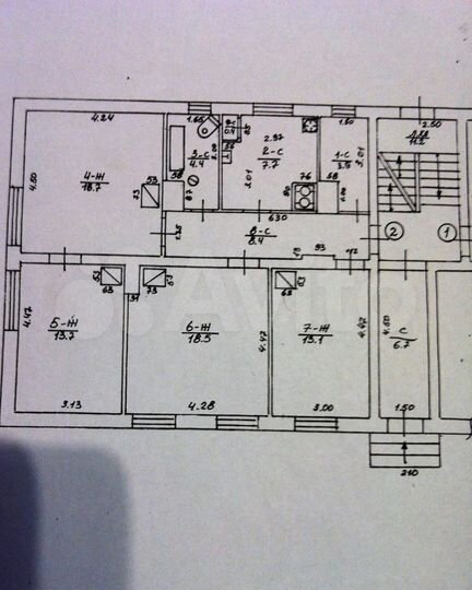 Комната 32,4 м² в 4-к., 1/3 эт.