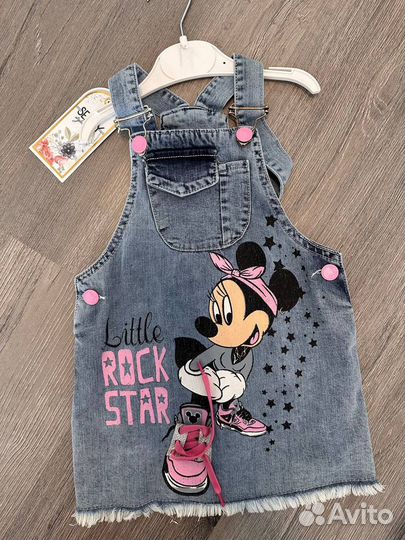 Джинсовый сарафан для девочки 92