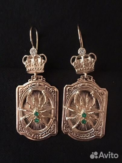 Серьги золотые