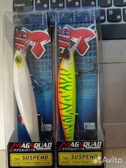 Продам воблера Jackall Mag Squad 115SP
