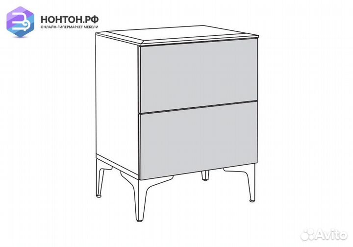 Тумба прикроватная Валенсия 13.291 белый шагрень