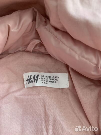 Куртки H&M для девочки 104-110/116