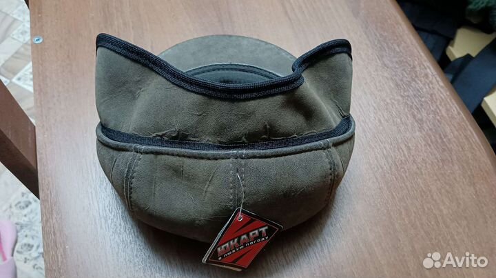 Кепка мужская кожаная новая