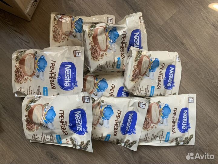 Детские каши молочные греневая,овсяная