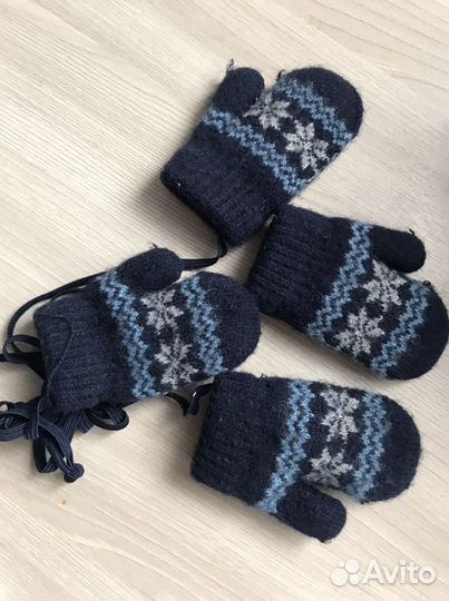 Варежки детские зимние