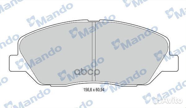 Колодки торм. диск. перед. MBF015551 Mando