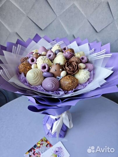 Клубника в шоколаде букет, съедобный букет