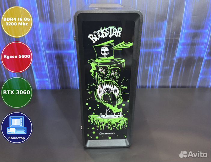 Сборка мощного пк AMD5600-RTX3050-16DDR4-GBD30-A520