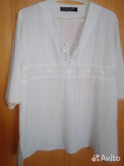 Блузка нарядная большой размер