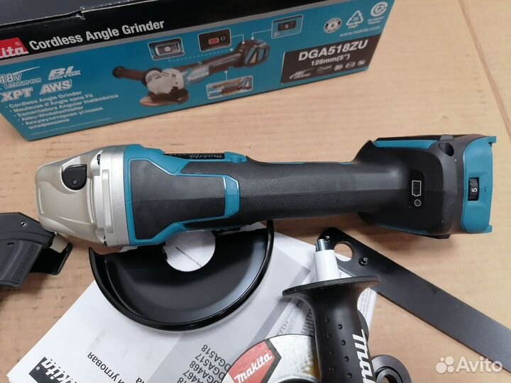 Аккумуляторная ушм Makita DGA518z (новая)