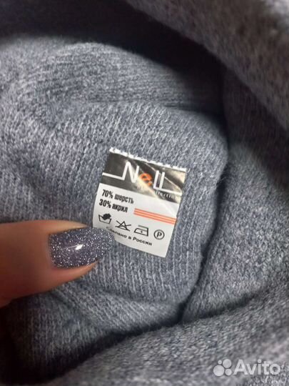 Берет и снуд новые 70 шерсть