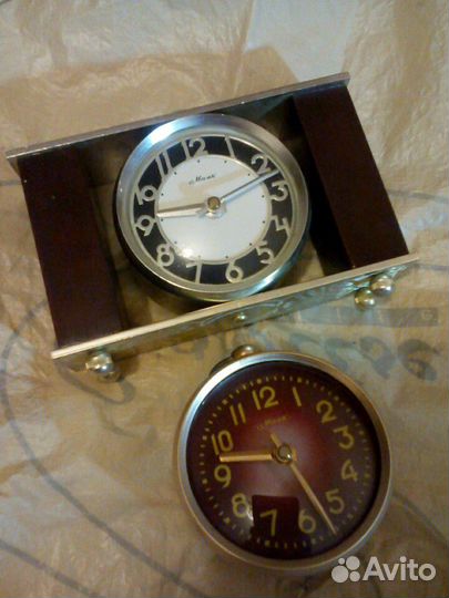 Настольные часы Маяк +механизм изг в СССР