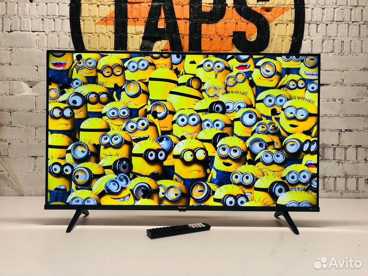 Метровый Qled Hisense 109см 4K UHD SMART TV