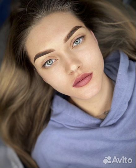 Перманентный макияж бровей, губ и век татуаж