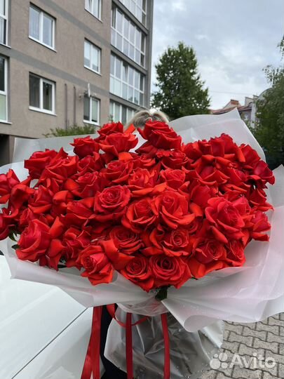 Цветы Розы Букет из роз с доставкой Калининград