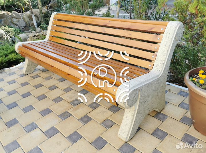Лавочка из бетона 