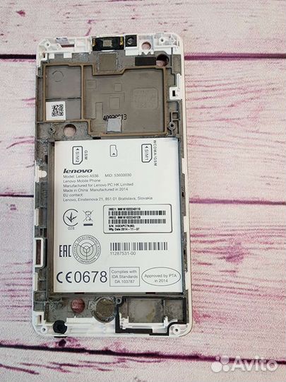 Lenovo A536 разборка