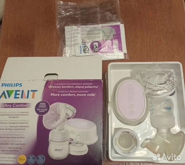 Молокоотсос avent электрический