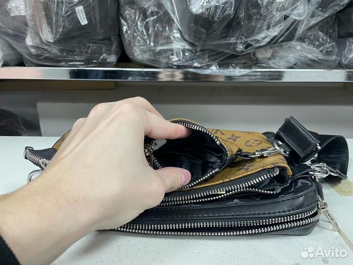 Сумка мужская louis vuitton trio messenger