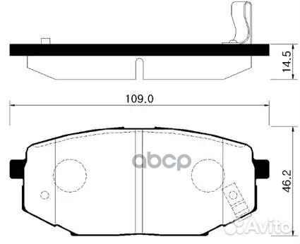 HP0013 Колодки тормозные дисковые задн hyundai: