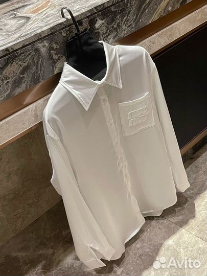 Шелковые Рубашки Miu Miu