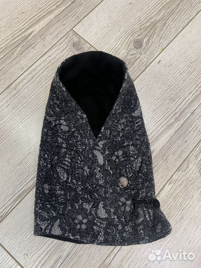 Капор черно/ серый