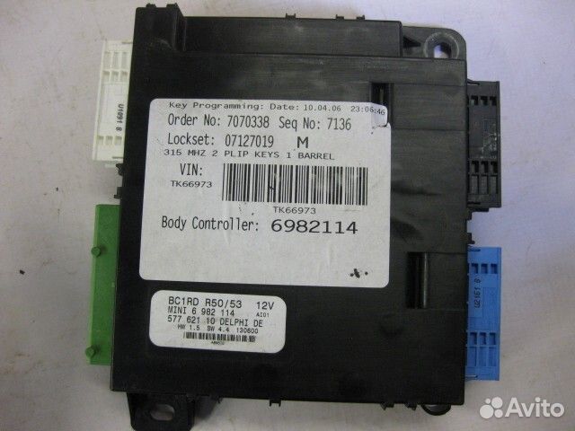 Блок комфорта Mini Mini хэтчбек 1.6 2006