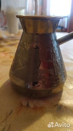 Турка (джезва) для кофе медная 640 мл