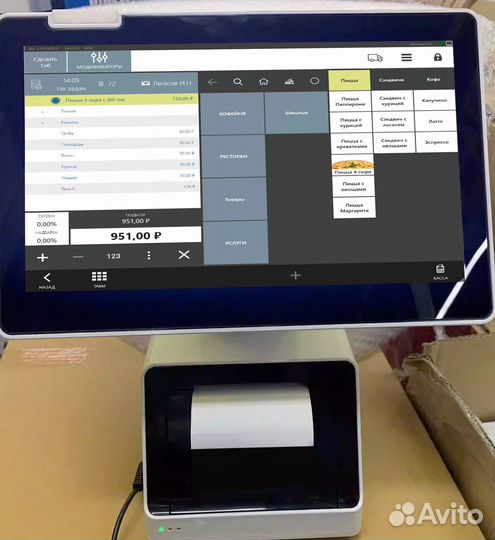 Касса для кафе столовой iiko rkeeper