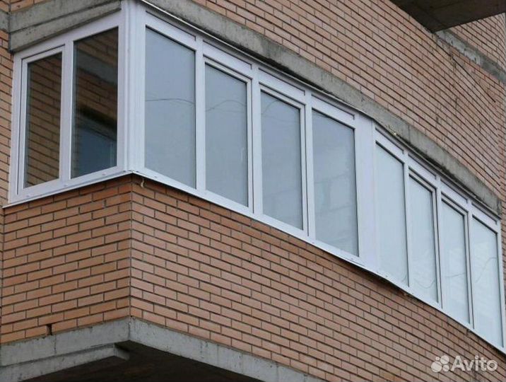 Остекление балконов и лоджий в рассрочку O6498