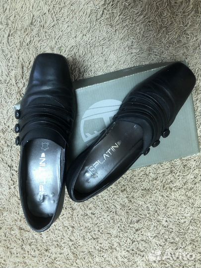 Туфли женские 39 размер натуральная кожа черные