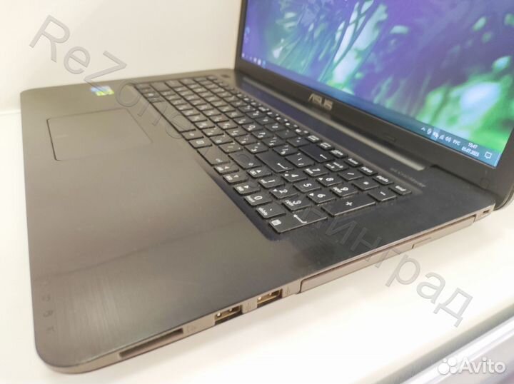 Игровой ноутбук asus, 4 ядра, SSD, 17 дюймов
