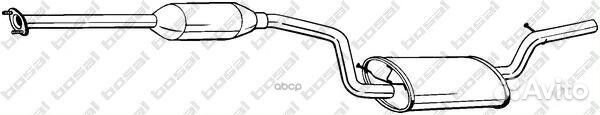 Глушитель mazda 3 1.41.6 03-14 bosal 288-203