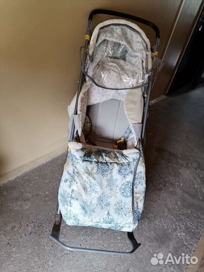 Детские санки коляска