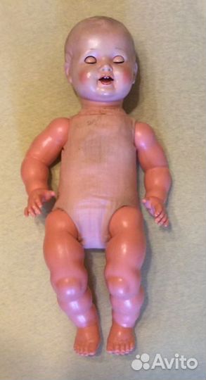 Антикв.целлул.пупс(Германия) с флиртующими глазами