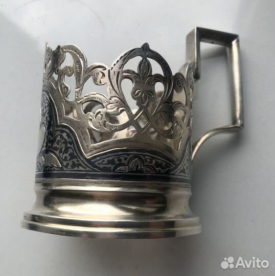 Подстаканники СССР серебро 875 проба Кубачинский