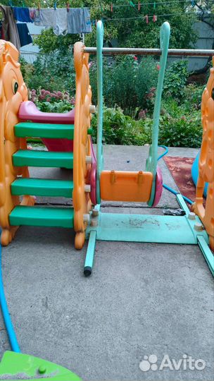 Детская горка пластиковая бу