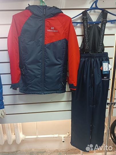 Костюм утепленный Nordski Jr Premium red/dark navy